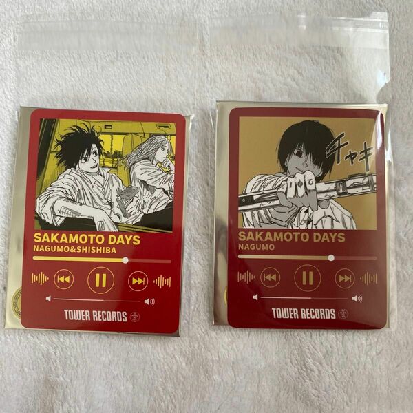 サカモトデイズ SAKAMOTO DAYS タワーレコードカフェ タワレコカフェ ミュージックプレイヤー風カード 南雲 神々廻