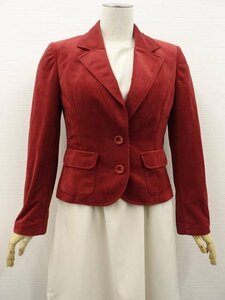  beautiful goods clamp ryusKLEIN PLUS long sleeve velour tailored jacket 38 red group 