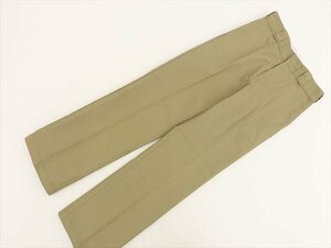 メンズ 美品 ディッキーズ Dickies 洗えるノータックストレートパンツ 28 イエローカーキ