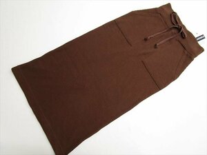 ☆新品タグ付☆ PAISIBLE ニットタイトスカート M ブラウン 【メール便可】