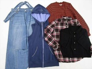 福袋 Mサイズ相当 5点セット トップス×2 ボトムス×1 アウター×2 カジュアル GAP/ROPE PICNIC/UNIQLO など