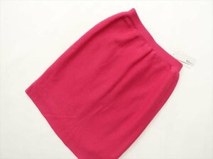 定価\4,900 新品タグ付 エムドゥ M.deux ひざ丈 洗えるニットタイトスカート M ピンク