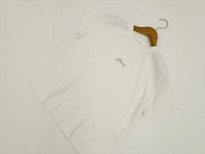 美品 コルザ C・O・L・Z・A 半袖 クルーネック Tシャツ M ホワイト地 ゴールド 英字プリント 【メール便可】