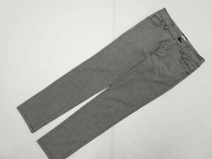  beautiful goods Vert Dense Vert Denseno- tuck slim pants SS black × white thousand bird .. pattern 