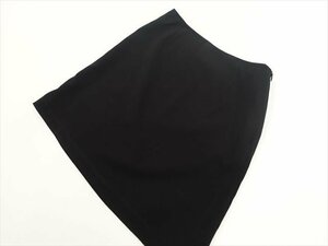 美品 アニエス・ベー agnes b. PARIS ミニ丈 台形スカート 36 ブラック 【メール便可】