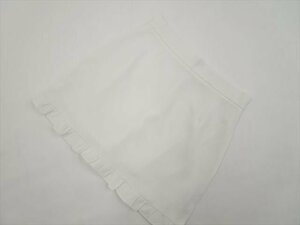 新品タグ付 グレイル GRL ミニ丈 台形スカート L ホワイト 【メール便可】