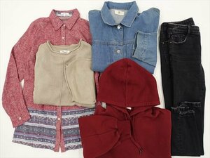 福袋 Mサイズ相当 5枚セット トップス×3 ボトムス×1 アウター×1 カジュアル GU/ZARA BASIC/r・p・s など