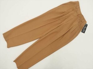 新品タグ付き いちごの街 洗えるツータックワイドパンツ 9 ペールオレンジ