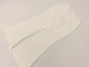 未使用品 ブーツカットニットパンツ F オフホワイト