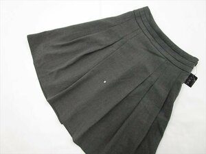  with translation unused goods si-ti-es Basic C.D.S. BASIC knee height box pleated skirt S gray 