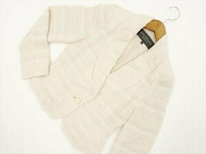  beautiful goods Body Dressing Deluxe BODY DRESSING Deluxe long sleeve tweed jacket 38 ivory ground Gold lame entering 