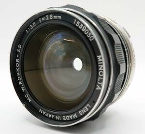 ★実用品★　MINOLTA MC W.ROKKOR-SG 28mm F3.5 #472