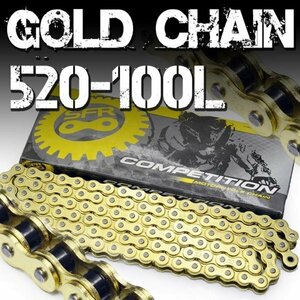 SFR made bike chain Gold chain-drive chain 520-100L TLR200/250R/260 CB250RS/RSZ CD250U