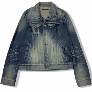 Rare 00's FUGA whisker denim jacket JAPANESE LABEL archive goa ifsixwasnine kmrii share spirit lgb 14th addictio