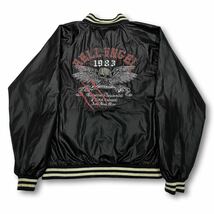 Rare 00's JAPANESE LABEL skull satin bomber jacket archive goa ifsixwasnine kmrii share spirit lgb 14th addiction_画像1