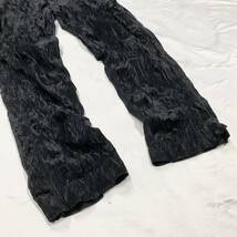 Rare archive Early 90's ISSEY MIYAKE Wrinkled pleated velvet pants JAPANESE LABEL goa ifsixwasnine share spirit lgb 14th addiction_画像4