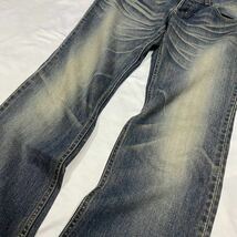 Rare 00's JAPANESE LABEL Rust Whisker Denim Pants archive goa ifsixwasnine kmrii share spirit lgb 14th addiction_画像3