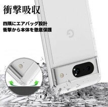 【匿名＆追跡発送】Google Pixel 6a ケース グーグルピクセル6a ケースクリア 耐衝撃 透明 TPU×PC 2in1_画像4