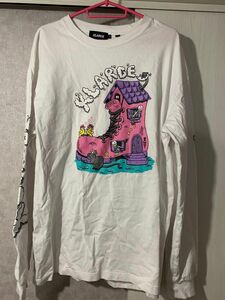 x-large エクストララージ　ロンT ホワイト　Lサイズ Tシャツ