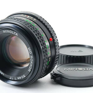 ★ Minolta ミノルタ MD Rokkor 50mm f/1.7 Manual Focus Standard Lens for MD Mount キャップ付 ★ #S025の画像1
