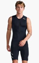 ◆22XU コア トライスーツ フロントジップ MT6437D トライアスロン ウエア MENS Lサイズ（日本XL相当） ブラック_画像1