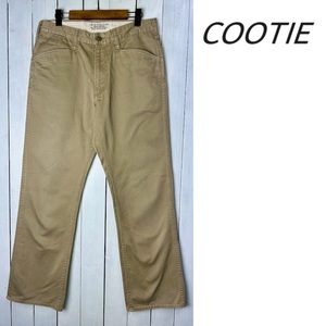 00s～ COOTIE クーティー チノトラウザーパンツ M カーキベージュ オールド 日本製 チノパン ツイルコットン ストレート ●412