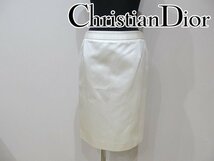 １円 クリスチャン・ディオール　スカート　白　サイズ40_画像1
