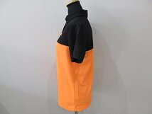 １円 【ゴルフシリーズ】 ムータマリン　MUTA MARINE　 ポロシャツ　オレンジ黒　_画像2
