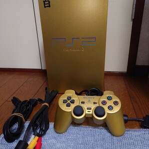 【動作確認済】プレイステーション２本体 百式ゴールド/PlayStation2 hyaku-shiki goldの画像1