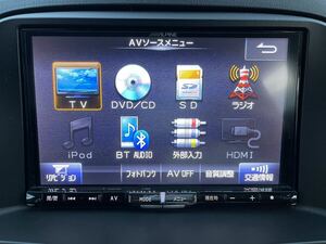 アルパイン　C9A6 V6 650A 8型ナビ　Bluetooth USB フルセグTV 動作確認済み！マツダ　カロッツェリア　ケンウッド　ストラーダ