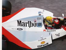 アイルトン・セナ追悼記念ポスター F1 　1993年マクラーレンフォード MP4/8 アイルトン・セナ　未使用_画像4