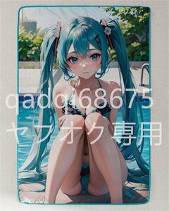 [ Hatsune Miku ] девушка / покрывало /100×150cm