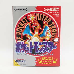 ゲームボーイ ポケットモンスター 赤 GB ゲームソフト 任天堂 ニンテンドー GAMEBOY 箱付き 中古 Pokemon ポケモン/15083