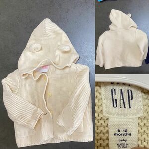 ◆ Baby GAP くま耳 カーディガン 6〜12ヶ月