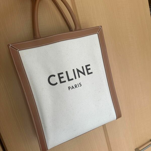 CELINE 週末限定セール セリーヌ スモール　バーティカルカバ キャンバス×レザー