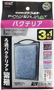 ジェックス GEX AQUA FILTER バクテリアパワーマットL 3+1個入N 交換ろ過材 簡単ラクラクパワーフィルター サイ