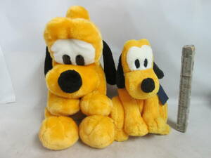  postage commodity explanation column . chronicle Tokyo Disney Land TDL Pluto soft toy puppet + special soft toy 2 body .