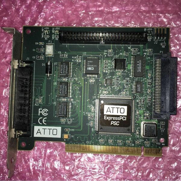 Apple Macintosh/マッキントッシュ PCIカード ATTO 内部＆外部 SCSI拡張カード ジャンク