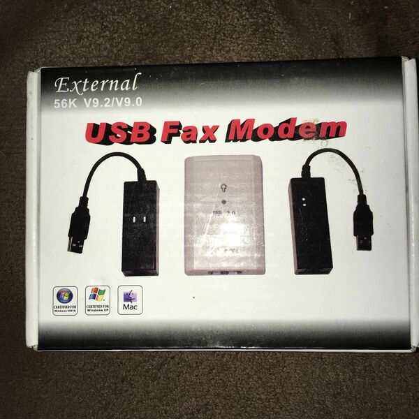 USB FAX MODEM EXTERNAL 56K V9.2/V9.0 未使用新品