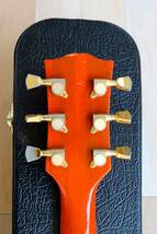 メーカー不明　オレンジ色が鮮やかなオールドギター　改造用にいかがですか？_画像7