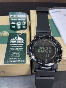 【定価46,200円】国内正規品 CASIO PRO TREK カシオ プロトレック クライマーライン エコ素材 ブラック PRW-35Y-1BJF 【美品】