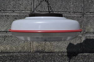 交3　昭和レトロ　空飛ぶ円盤　UFO形　蛍光灯照明　32＆30W　60hz　グロー　450x150ミリ