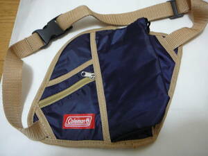  new goods unused Coleman belt bag navy blue PET bottle inserting ( keep cool equipment )