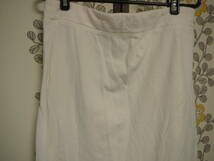 ビームス　Demi-Luxe　コットン　スカート　シロ　日本製　ジャンク　（株）ビームス　_画像6