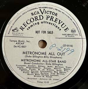 METRONOME ALL-STARS BAND RCA VICTOR Look Out/ Metronome All Out