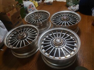 売り切り 旧車 当時物 フィン ホイール 15インチ 街道レーサー gx71 y30 mz10 ハイソ ssr 114.3 4穴 5穴マルチ