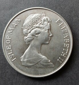 エリザベス2世女王 在位25周年記念 1クラウン 銀貨