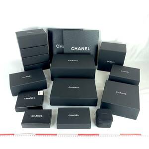 CHANEL シャネル 空箱 セット 17個 まとめ 小物用 アクセサリー ブラック 時計ケース 時計トラベルケース 中型 靴 サングラス BOX 空き箱 