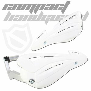  all-purpose aluminium hand guard type 2 bar ends installation type white solid DT125R Lanza Bronco TT250R TY250Z Scottish DT200