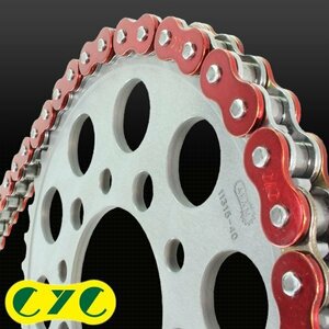 ★車種検索可★CYC 428-130L メタリックレッド シールチェーン RD125 RZ125 SR125/T TDR125R Belgarda TW125 FZR250/R/RR FZ250 RZ50